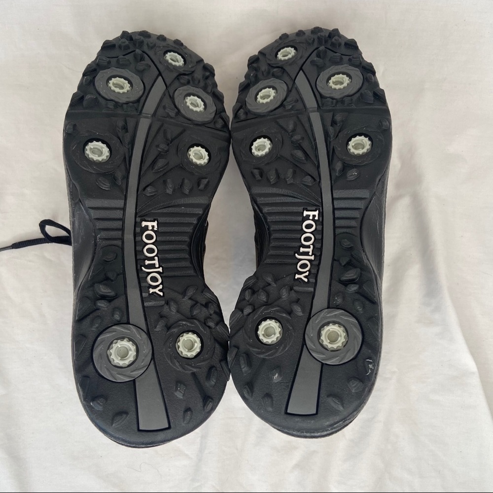 Footjoy Mens GreenJoys Leather Saddle Golf Shoes - Picture 8 of 9